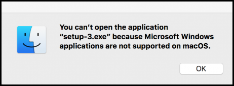 Can't Open Windows Applications on Mac