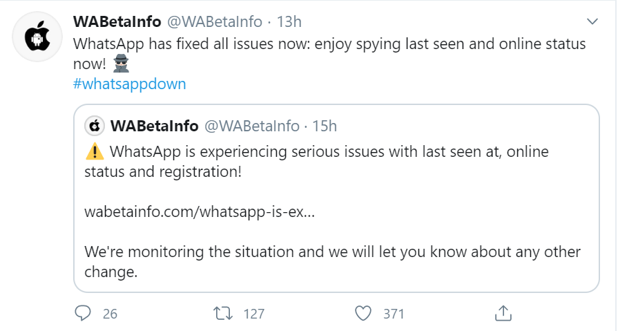 whatsapp Lastseen issue is fixed