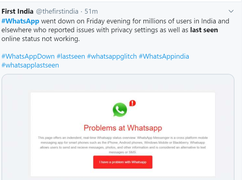 users report issue updating their online status