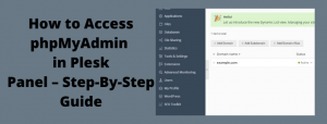 access phpmyadmin
