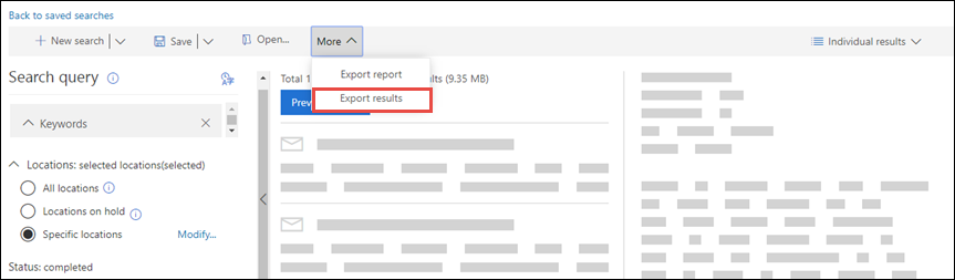 More >> Export Results