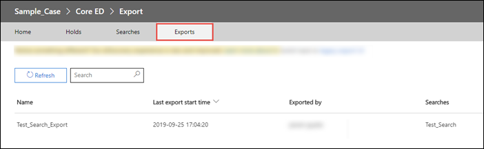 Exports option