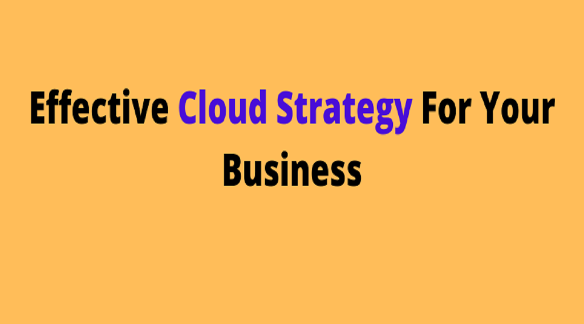 effective cloud strategy