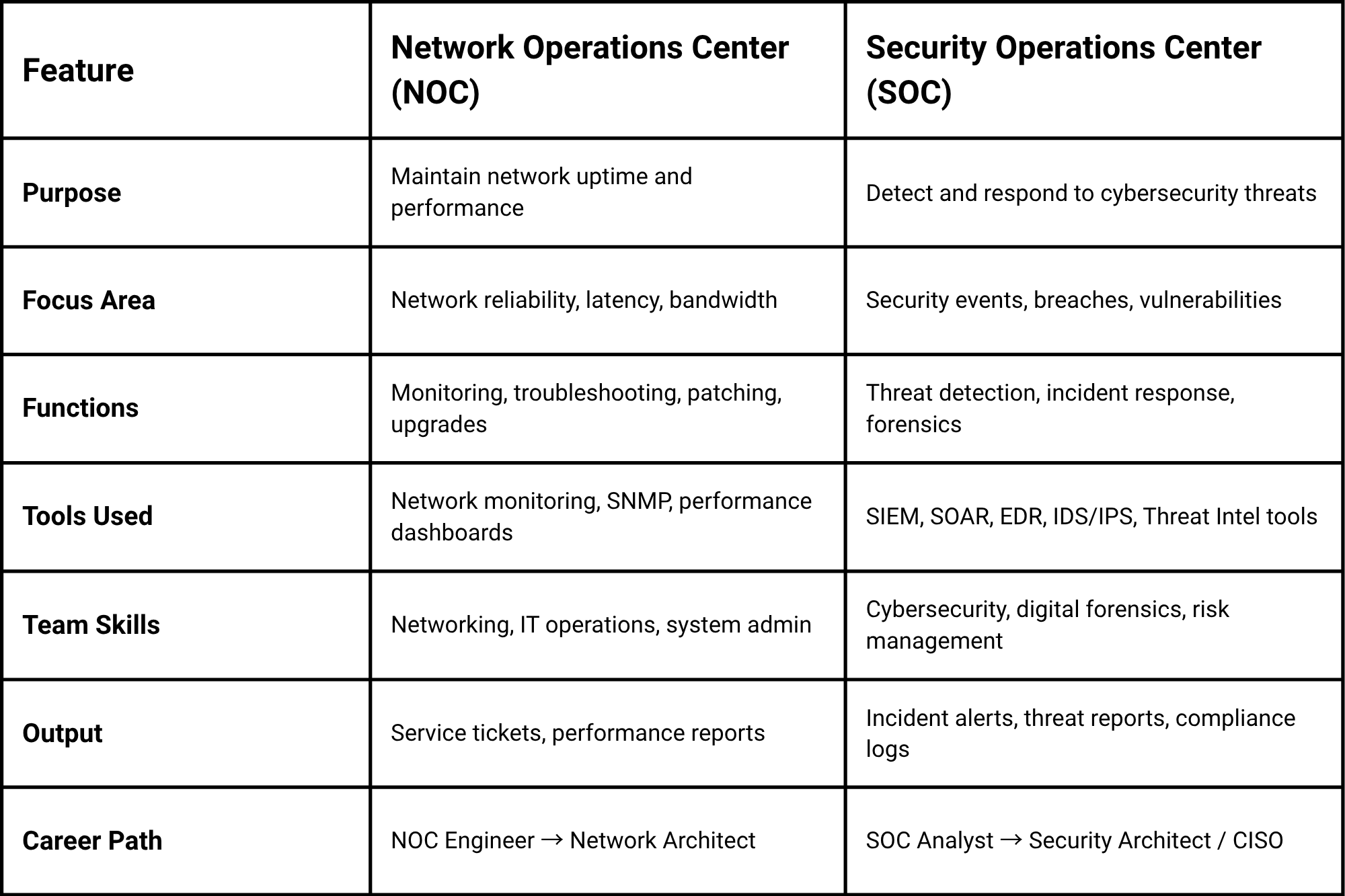 noc vs soc