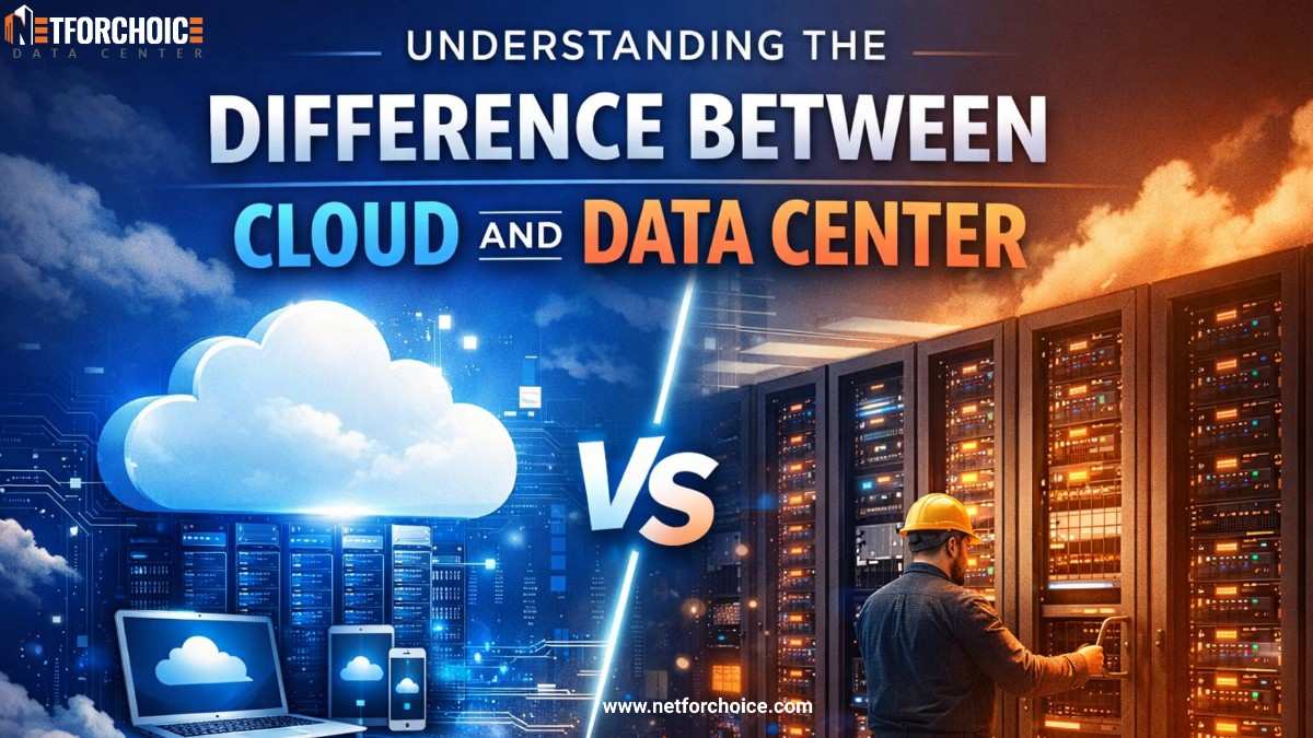 difference between cloud and data center
