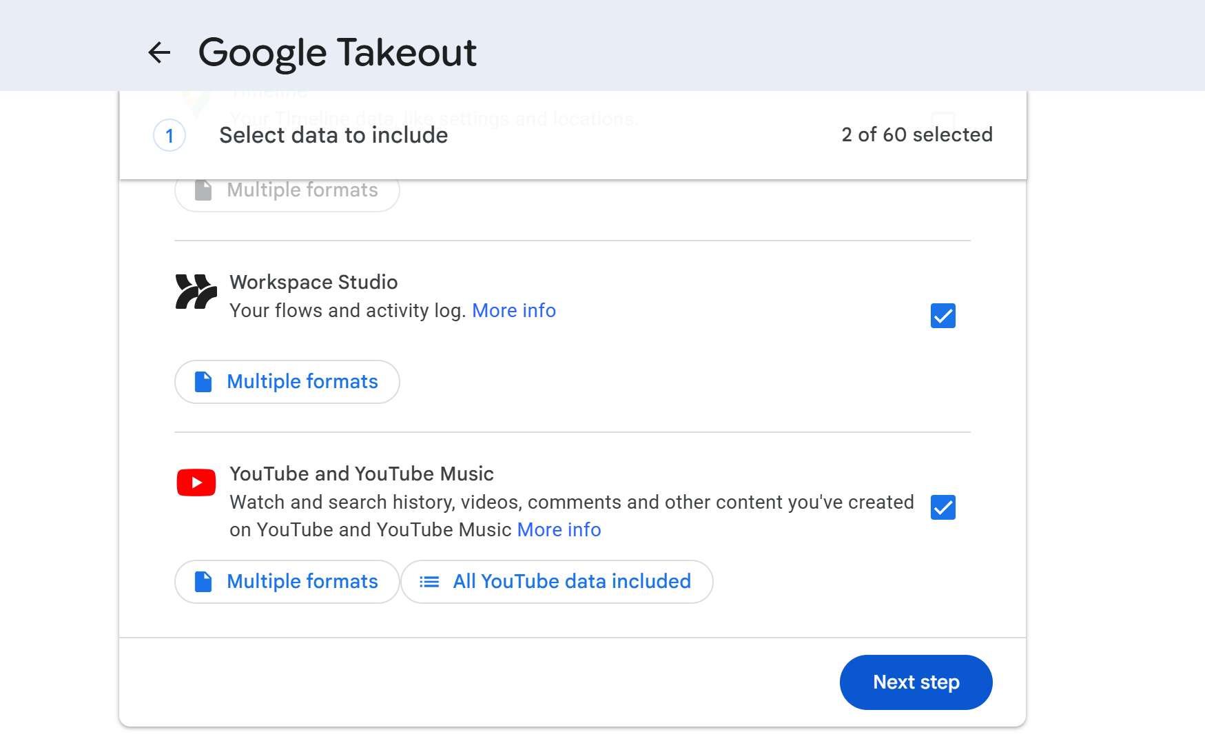 Google Takeout