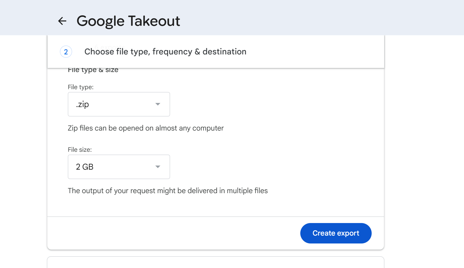 Google Takeout